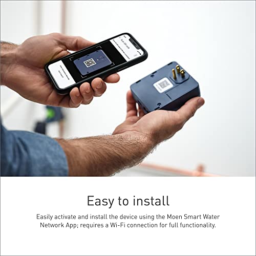 Moen Moen Smart Sump Pump Monitor, Wi-Fi Connectable Water Alarm Sensor for Basement Sump Pump, S2000ESUSA