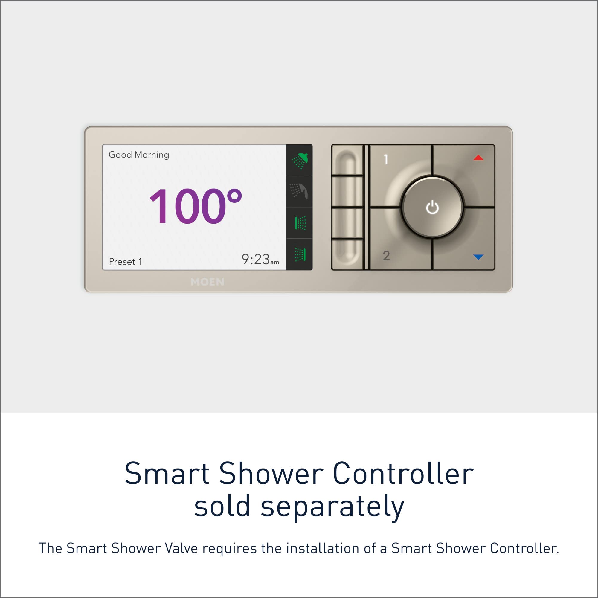 Moen Smart Shower 2-Outlet Digital Thermostatic Shower Valve with 1/2" Connections, S3102