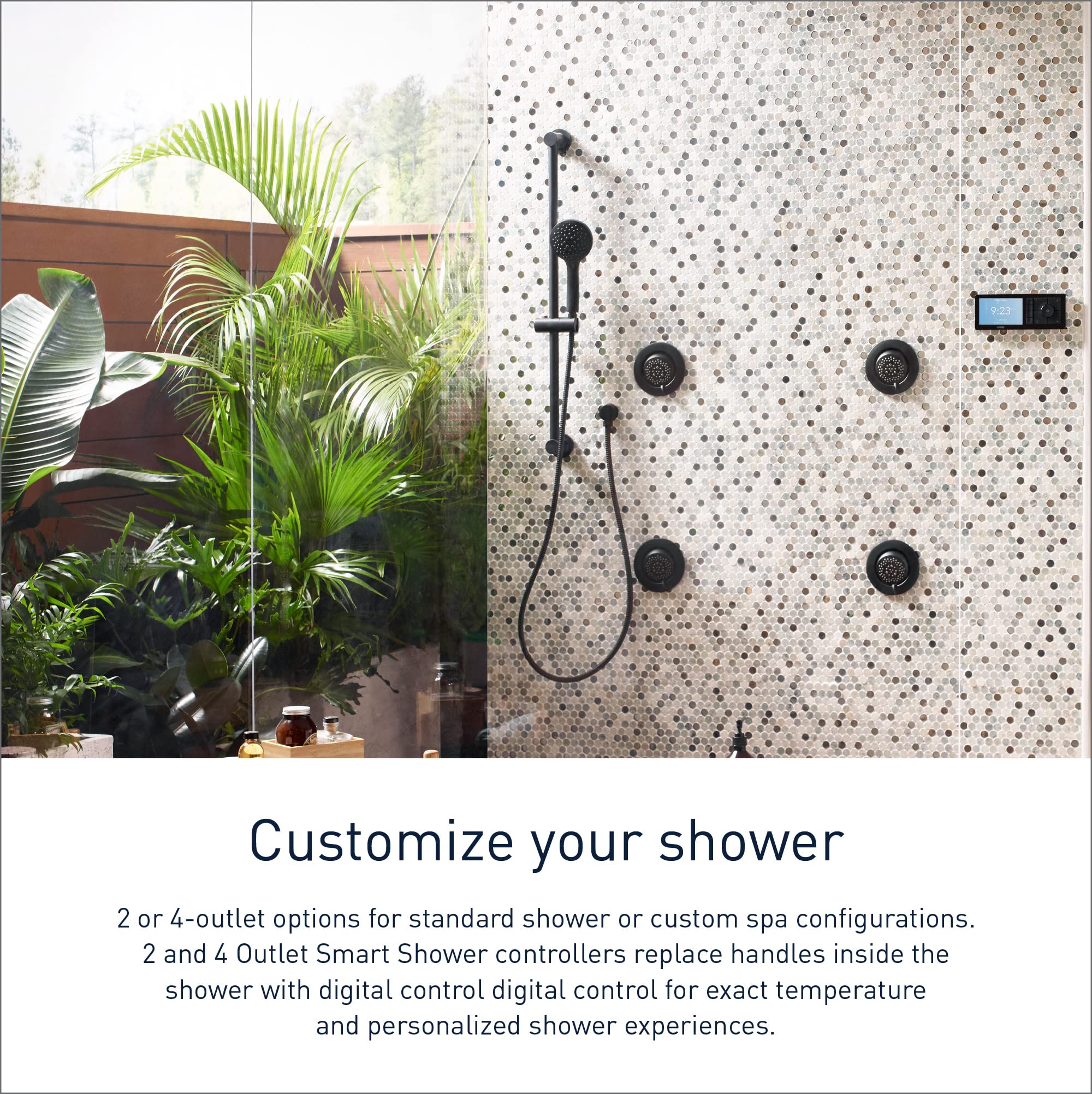 Moen Smart Shower 2-Outlet Digital Thermostatic Shower Valve with 1/2" Connections, S3102