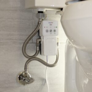 aquaHALT Smart Water Toilet Leak Detector Alarm and Automatic Shut Off Valve - Water Sensor Alarm Shut Off Tool - Easy Installation - Battery Operated - Protect Your Home from Water Damage