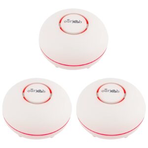 water leak detector -ourjob water alarm surveillance systems water detectors for home security, kitchen，bathroom, basement (3 pack)