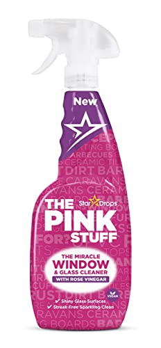 Stardrops - The Pink Stuff - The Miracle Cleaning Paste, Multi-Purpose Spray, Bathroom Foam Spray, Window & Glass Cleaner, and Cream Cleaner Bundle