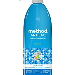 Method Antibacterial Bathroom Cleaner, Spearmint, Removes Mold + Mildew stains, 28 Fl Oz