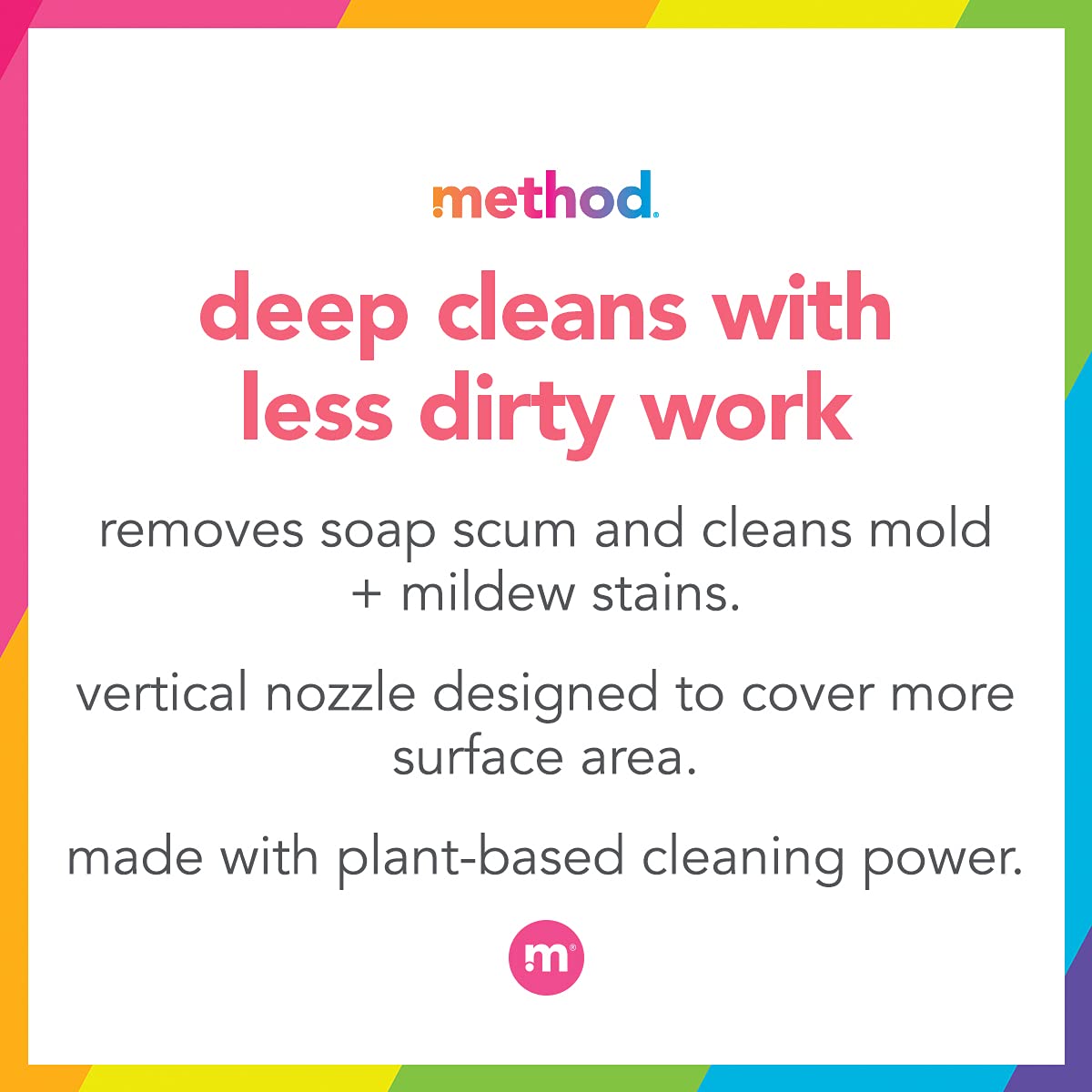 Method Foaming TUB+TILE CLEANER, Eucalyptus Mint, 28 Ounce, 1 pack, Packaging May Vary