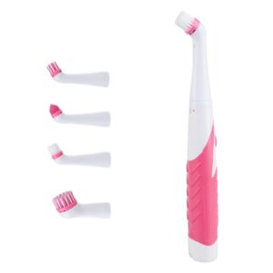 Electric Cleaning Brush with 4 in 1 Multiple Brush Heads, Indoor Household Cordless Motorized Brush for Bathroom Toilet Kitchen Tile Crevice