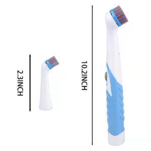 Electric Cleaning Brush with 4 in 1 Multiple Brush Heads, Indoor Household Cordless Motorized Brush for Bathroom Toilet Kitchen Tile Crevice