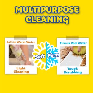 Scrub Daddy + Cif All Purpose Cleaner, Lemon - Non Scratch Sponges for Kitchen + Bathroom - Scrubber and Multipurpose Cleaner Cream - Cleaning Supplies Kit