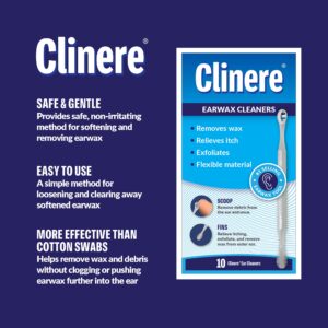 Clinere® Ear Cleaners Club Value Pack, 36 Count Earwax Remover Tool Safely and Gently Cleaning Ear Canal at Home, Itch Relief, Ear Wax Buildup, Works Instantly