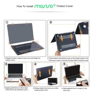 MOSISO Compatible with MacBook Air 13 inch Case 2022 2021 2020 2019 2018 Release A2337 M1 A2179 A1932 Retina Display with Touch ID, Plastic Hard Shell Case & Keyboard Cover Skin, Imperial Purple