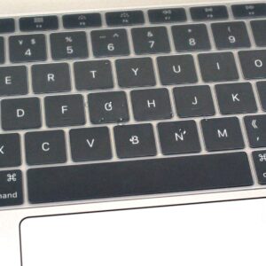 Se7enline compatible with M1 A2337/A2179 MacBook Air 13 inch Keyboard Cover 2018/2019/2020/2021/2022/2023/2024. Silicone Skin Protector for MacBook Air 13-inch Touch ID US Layout, Frost Transparent