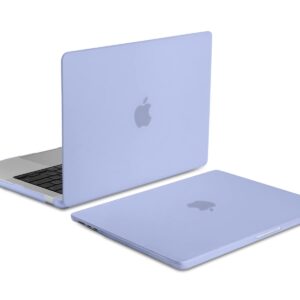 MEEgoodo Case for M3 MacBook Air 13.6 inch CaseCase 2024 2022,Fit Model A3113 A2681 with M3 M2 Chip, Laptop Hard Shell Cases with Keyboard Cover & Camera Cover for MacBook Air M2, Matte Airy Blue