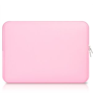 CCPK Laptop Sleeve for 13 Inch MacBook Air Pro M1 Hp 14 Inch Laptop (Narrow Bezel) Chromebook 14" Pavilion 360 Cover Acer ASUS Lenovo Yoga Flex 14 in Computer Bag Carrying Case 14 Inch Neoprene, Pink