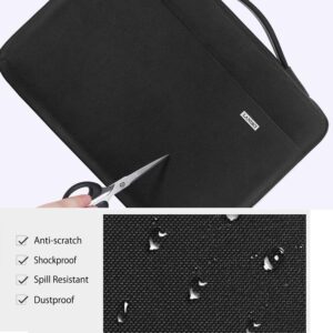 LANDICI Laptop Sleeve Carring Case 13 13.3 13.6 Inch,360°Protective Computer Cover Bag Compatible for MacBook Air 13 M1/M2 2022,MacBook Pro 13 2021,13.5" Surface Laptop 3/4,Chromebook 14,Black