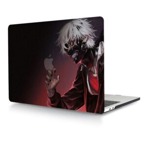 Bandless Case Compatible with MacBook Air 13 Retina 2020 2019 2018 Model A2337 M1 A2179 A1932, Plastic Protective Hard Shell Case + Keyboard Cover for MacBook Air 13 inch with Touch ID - Tokyo Ghoul