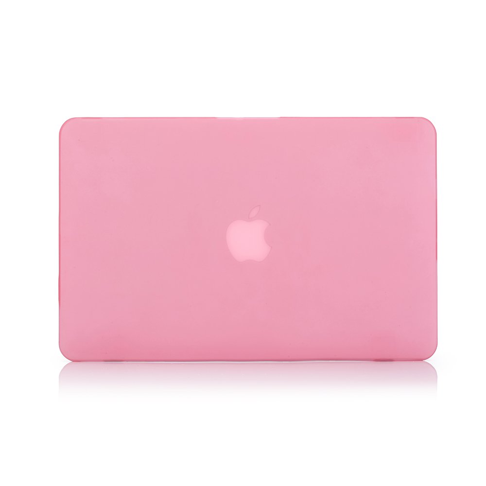 RUBAN Case Compatible with MacBook Air 13 Inch (Models: A1369 & A1466, Older Version 2010-2017 Release), Slim Snap On Hard Shell Protective Cover and Keyboard Cover, Pink