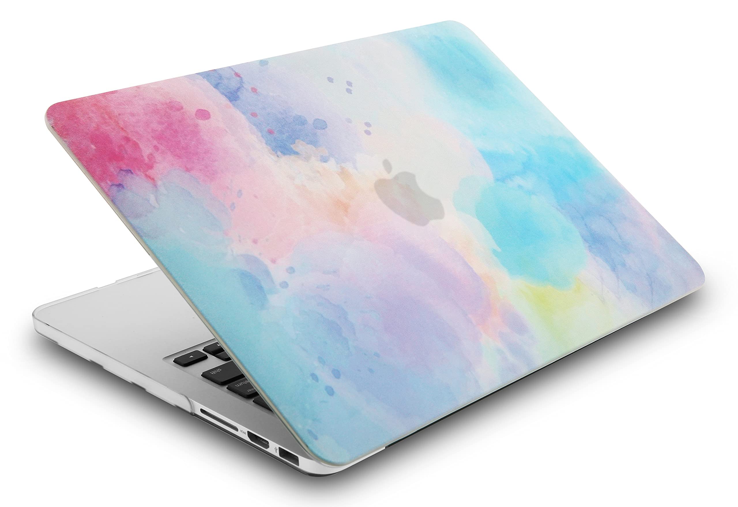 KECC Case Compatible with MacBook Air 13 inch Case 2022 2021 2020 Release A2337 M1 A2179 Retina Display + Touch ID Protective Plastic Hard Shell + Keyboard Cover + Sleeve (Rainbow Mist 2)