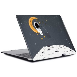 Case Compatible with MacBook Air 13 inch 2020 2019 2018 Models: A2337 M1/ A2179/ A1932 with Touch ID, Plastic Hard Shell Case & Keyboard Cover Skin for Mac Air 13 Retina - Astronaut