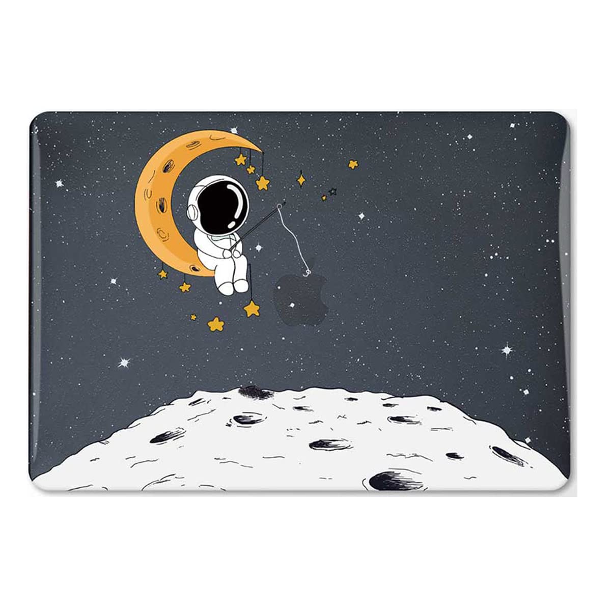 Case Compatible with MacBook Air 13 inch 2020 2019 2018 Models: A2337 M1/ A2179/ A1932 with Touch ID, Plastic Hard Shell Case & Keyboard Cover Skin for Mac Air 13 Retina - Astronaut