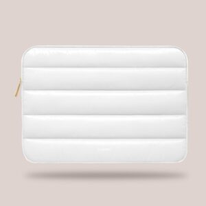 Vandel - The Original Puffy Laptop Sleeve 13-14 Inch Laptop Sleeve. White Laptop Sleeve for Women. Carrying Case Laptop Cover MacBook Pro 14 Inch Sleeve, Macbook Air Sleeve 13 Inch, iPad Pro 12.9