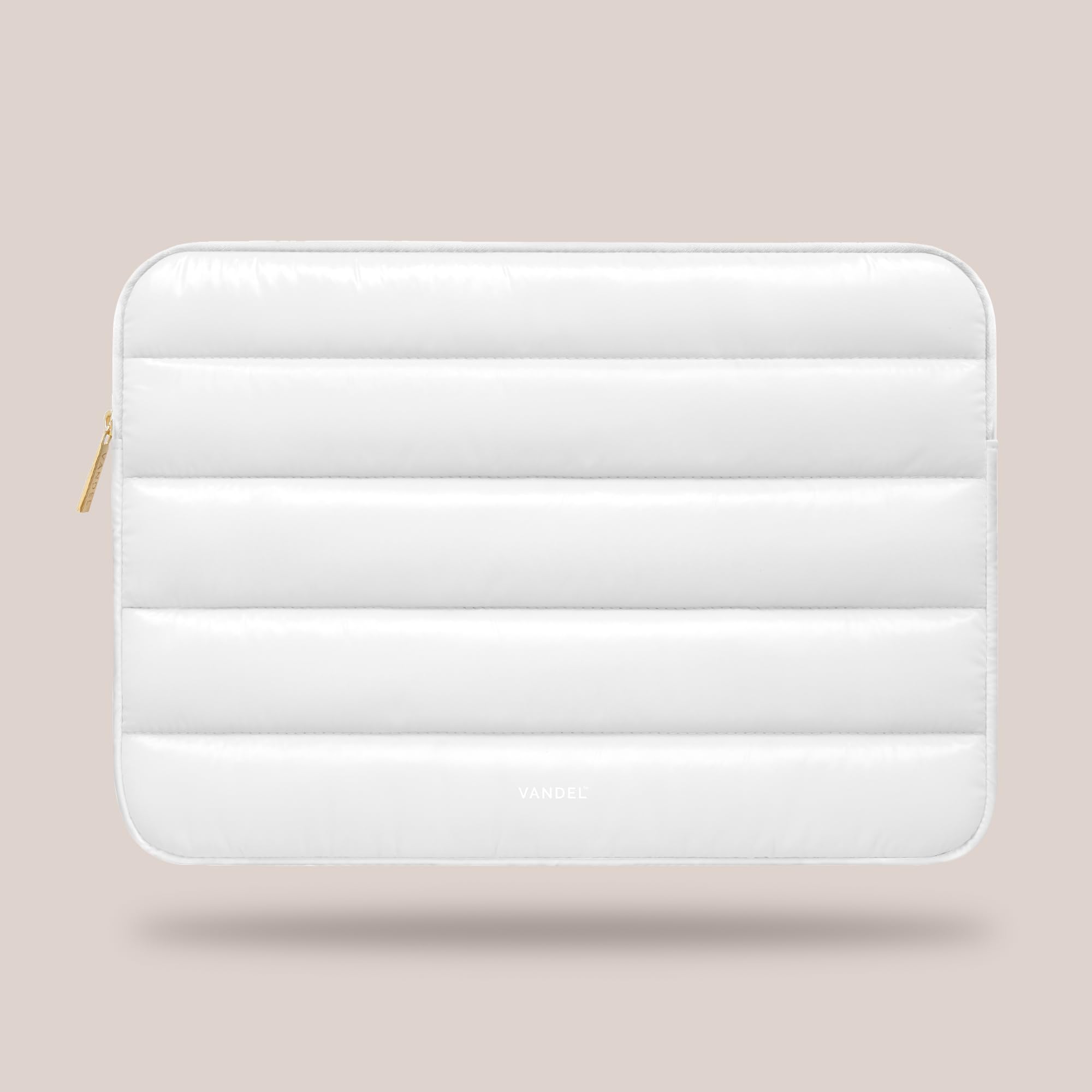 Vandel - The Original Puffy Laptop Sleeve 13-14 Inch Laptop Sleeve. White Laptop Sleeve for Women. Carrying Case Laptop Cover MacBook Pro 14 Inch Sleeve, Macbook Air Sleeve 13 Inch, iPad Pro 12.9