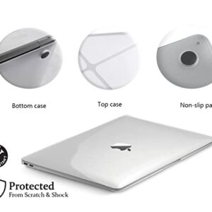 GVTECH Case for MacBook Air 13 inch Crystal Clear Case A1369 A1466, Plastic Hard Shell & Keyboard Cover & Screen Protector for with MacBook Air 13 (2010-2017) (A1369/A1466)