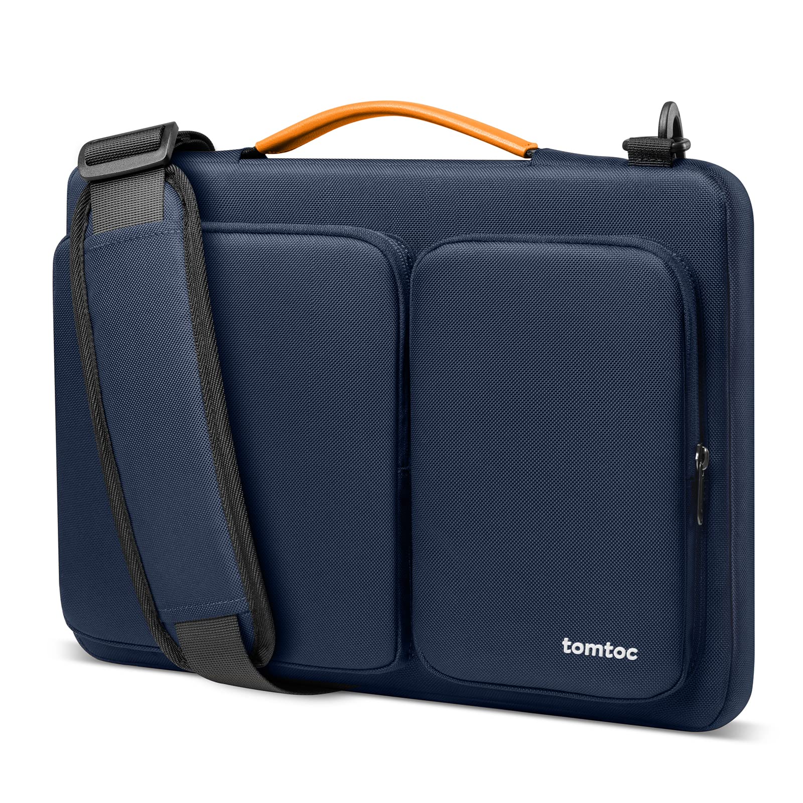 tomtoc 360 Protective Laptop Shoulder Bag for 13 Inch MacBook Pro M2/A2686 M1/A2338 2022-2016, MacBook Air M3/A3113 M2/A2681 M1/A2337 2024-2018, 13-in Surface Pro 10/9, Water-resistant Accessory Case