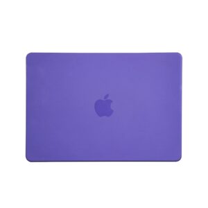 RUBAN Case for MacBook Air 13 inch Case 2022, 2021-2018 Release A2337 M1 A2179 A1932 - Protective Snap On Hard Shell Cover and Keyboard Cover for Version MacBook Air 13 with Touch Bar (Purple)