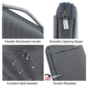 LANDICI 360° Protective Laptop Sleeve 13-14 Inch, Computer Bag Carrying Case for MacBook Air 13 M1/2022 M2, MacBook Pro 13/14 2021, Chromebook 14, Slim, Shockproof, Waterproof, Grey