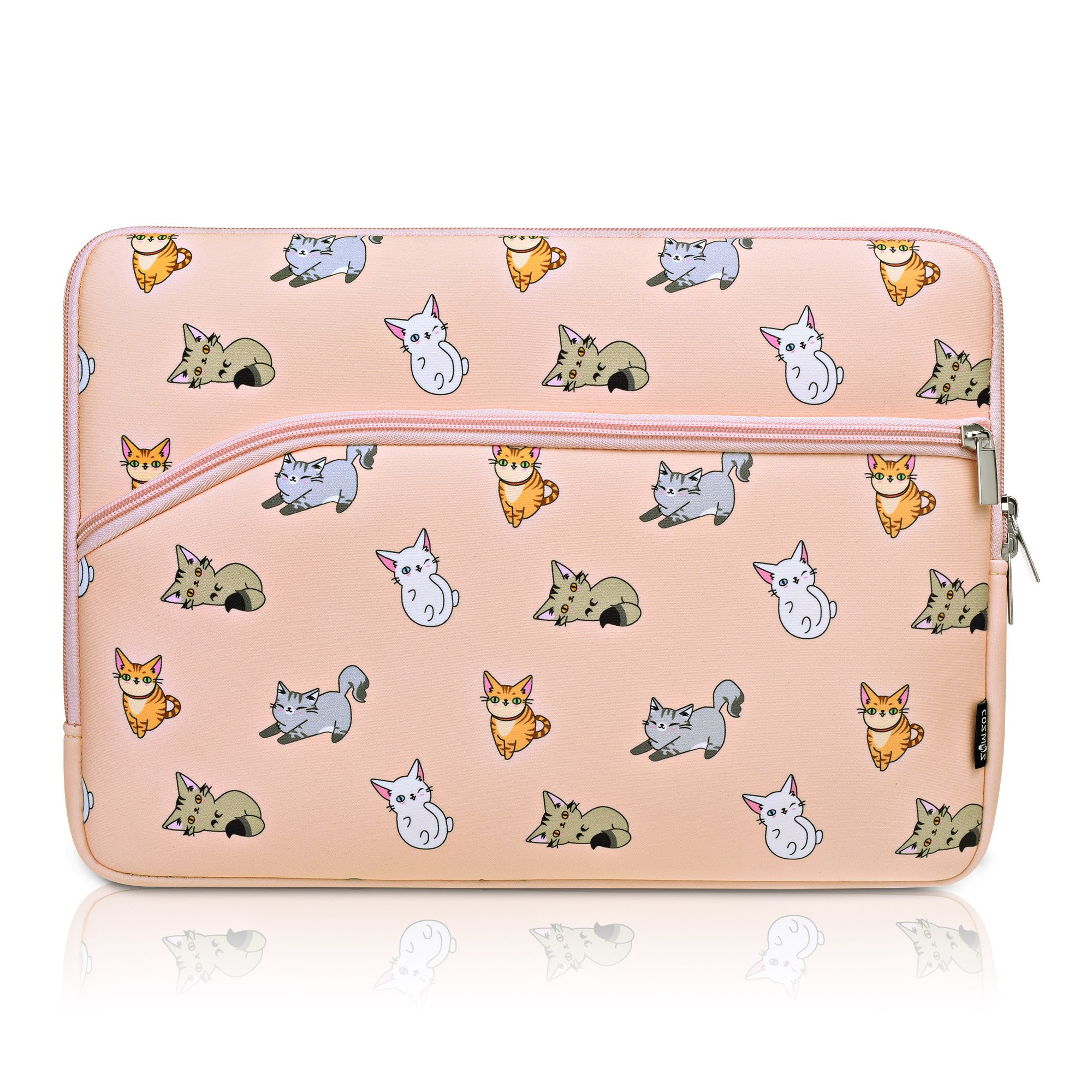 COSMOS Neoprene Notebook Protective Sleeve Case Laptop Cover bag for Old Macbook Pro 13" / Old Macbook Pro Retina Display 13" / Macbook Air 13" (Pussy Cat Pattern)