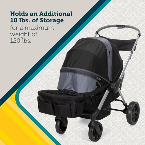 Safety 1st Summit Wagon Stroller fits 2 Kids Includes Removable Child Tray and 2 Cup Holders, High Street