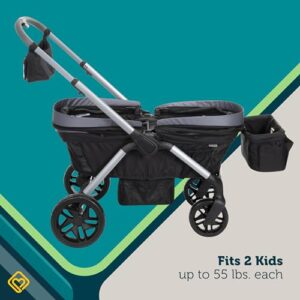 Safety 1st Summit Wagon Stroller fits 2 Kids Includes Removable Child Tray and 2 Cup Holders, High Street