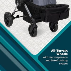 Safety 1st Summit Wagon Stroller fits 2 Kids Includes Removable Child Tray and 2 Cup Holders, High Street