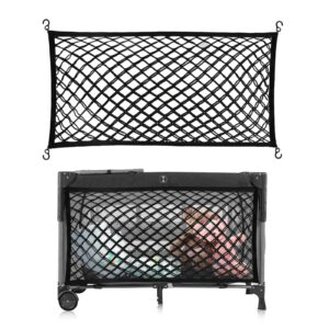 Stroller Wagon Cargo Net, Baby Stroller Organizer Mesh Cargo Net for Extra Storage Space Large Storage Capacity, Stroller Wagon Accessories - Compatible with WONDERFOLD All W-Series Models (2 Pack)