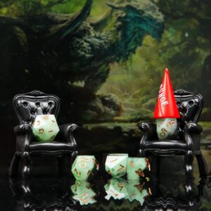 Cttasty Dice Jail, Time Out Chair and Dunce Hat, Accessories/Gift for Dungeons and Dragons, Punish Your Bad Dice in Our Chair of Shame