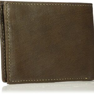 Timberland Men's Leather Passcase Security RFID Wallet, Dark Brown, One Size