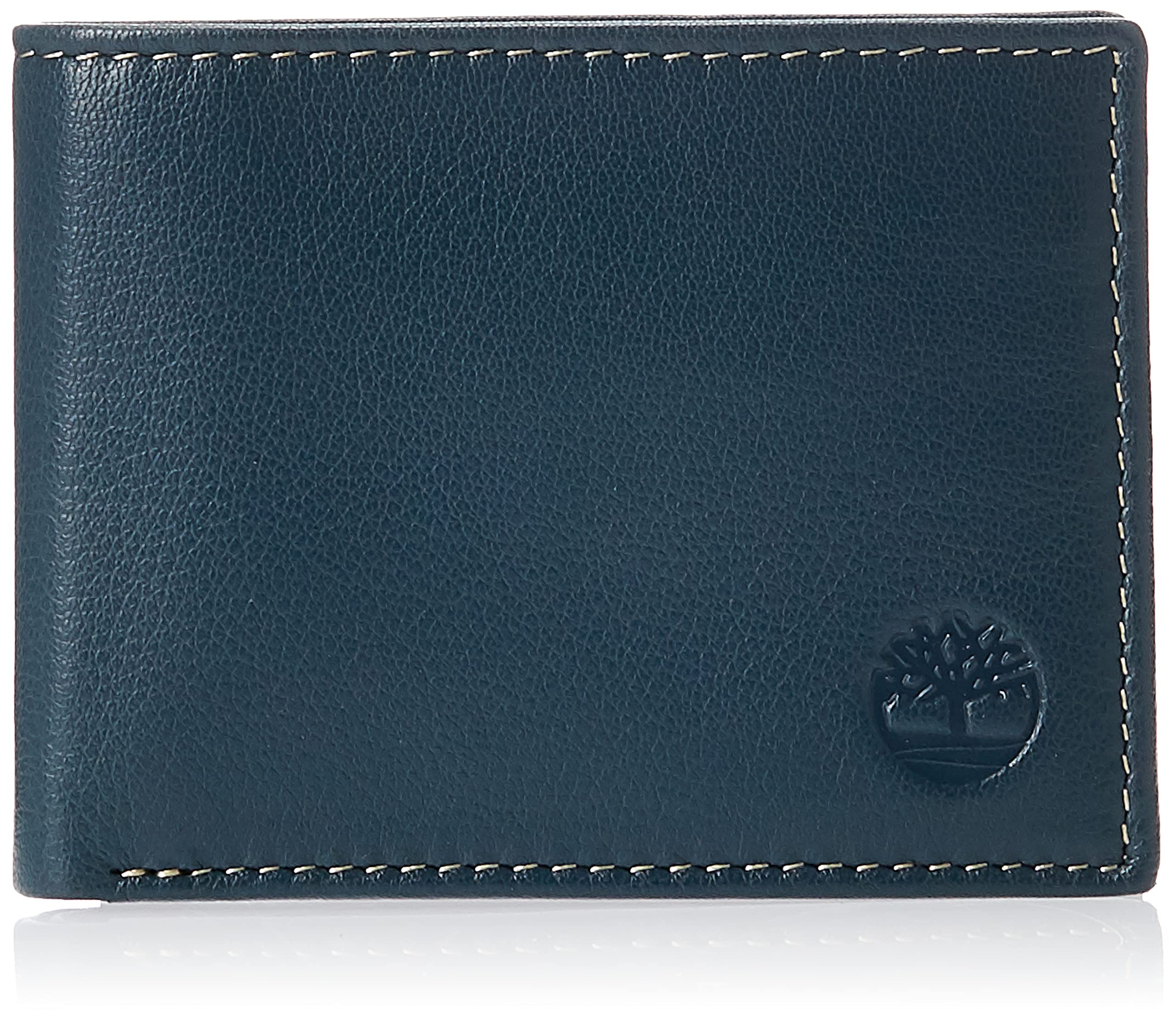 Timberland Men's Blix Slimfold Leather Wallet, Navy, One Size