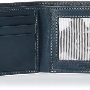 Timberland Men's Blix Slimfold Leather Wallet, Navy, One Size