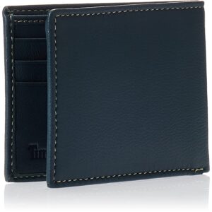 Timberland Men's Blix Slimfold Leather Wallet, Navy, One Size