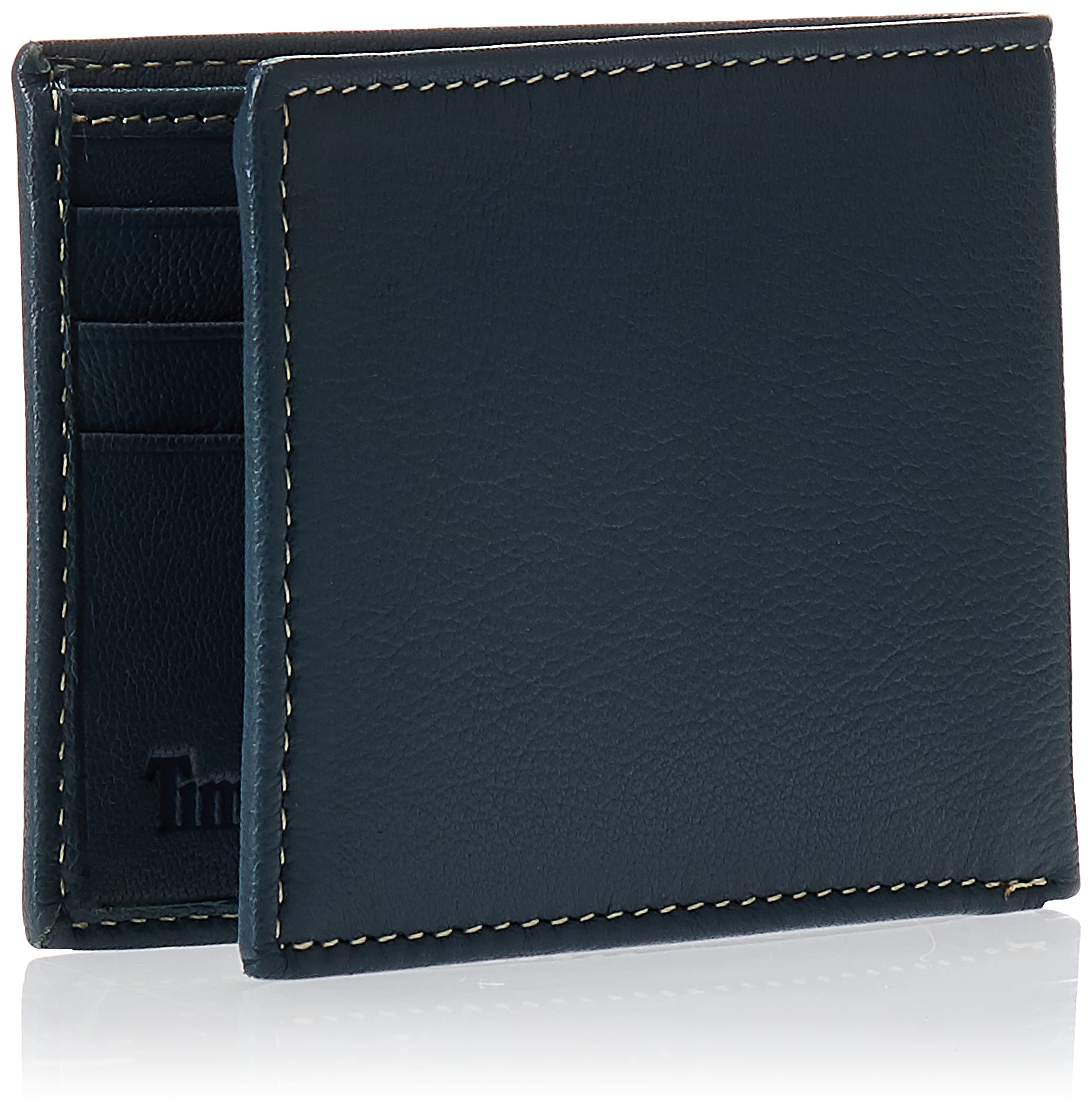 Timberland Men's Blix Slimfold Leather Wallet, Navy, One Size