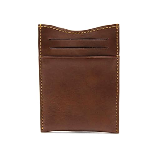 Tony Perotti Italian Leather Men's Money Clip Wallet With Pocket - Magnetic Money Clip Outside and Credit Card Slots - Eco-Friendly Tanned Full Grain Leather Wallet Made in Italy