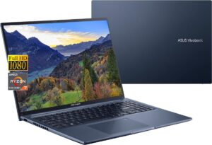 asus vivobook 16" fhd laptop computer, 8-core amd ryzen 7 5800hs, 24gb ram, 1tb pcie ssd, 180° hinge, wifi 6, numeric keyboard, type-c, hdmi, webcam, windows 11, w/cue accesories