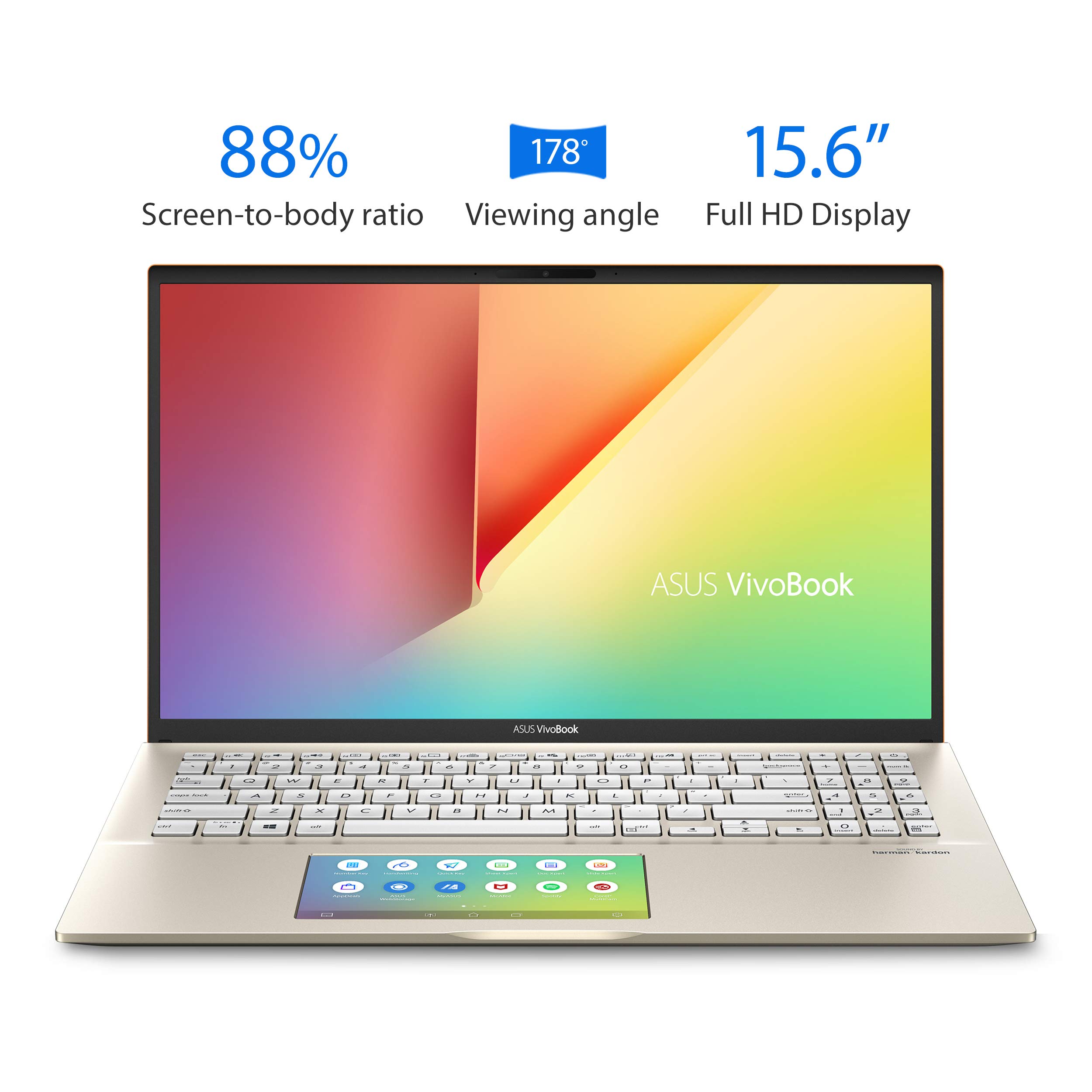 ASUS VivoBook S15 Thin & Light Laptop, 15.6” FHD, Intel Core i5-8265U CPU, 8GB DDR4 RAM, PCIe NVMe 512GB SSD, Windows 10 Home, S532FA-DB55-GN, Moss Green