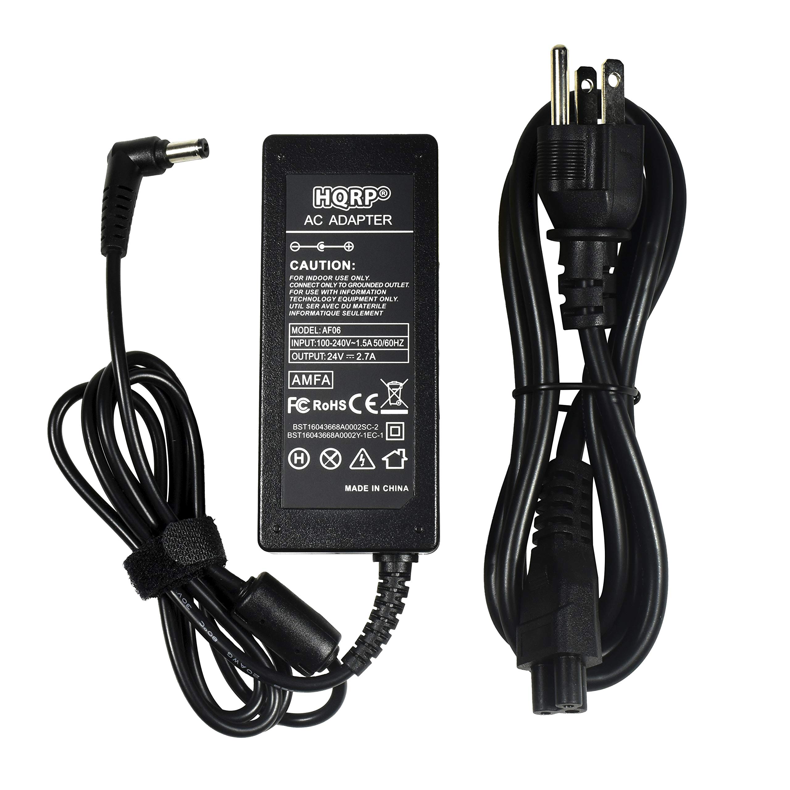 HQRP 24V AC Adapter Compatible with Harman Kardon SB16 SB15 Soundbar Speaker System Power Supply PSU Cord Adaptor F10652A 700-0108-001 NU60-9240230-I3 + Euro Plug Adapter