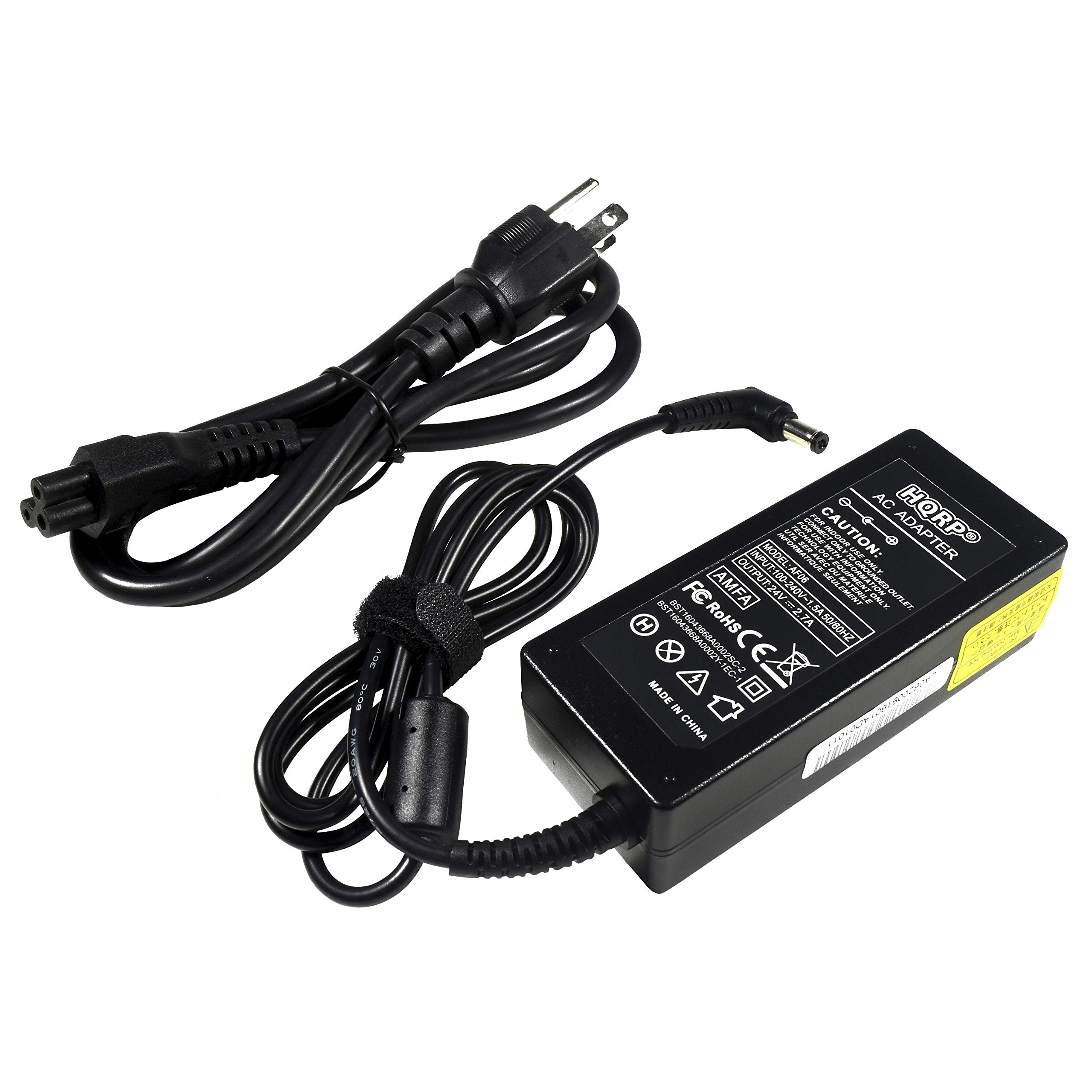 HQRP 24V AC Adapter Compatible with Harman Kardon SB16 SB15 Soundbar Speaker System Power Supply PSU Cord Adaptor F10652A 700-0108-001 NU60-9240230-I3 + Euro Plug Adapter