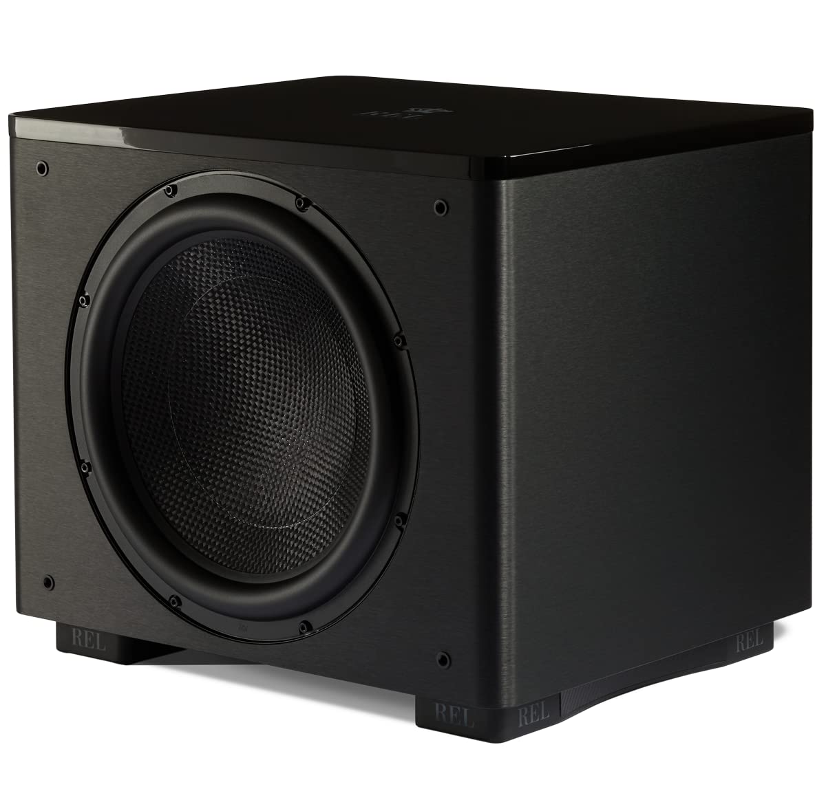 REL Acoustics HT/1510 Predator Subwoofer, HT-Air Wireless Compatible, Black Vinyl