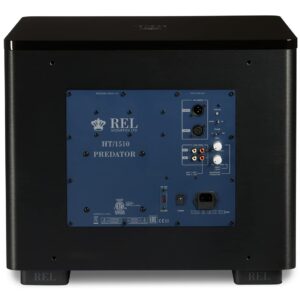 REL Acoustics HT/1510 Predator Subwoofer, HT-Air Wireless Compatible, Black Vinyl