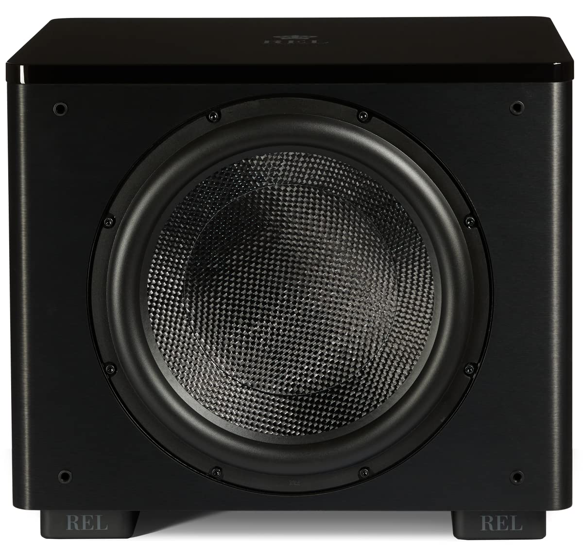 REL Acoustics HT/1510 Predator Subwoofer, HT-Air Wireless Compatible, Black Vinyl