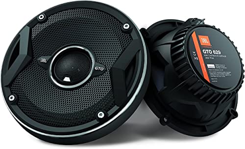 JBL GTO629 6.5" GTO 2-Way 360 Watts MAX Power Grand Touring Series Coaxial Car Audio Speakers Bundled with Alphasonik