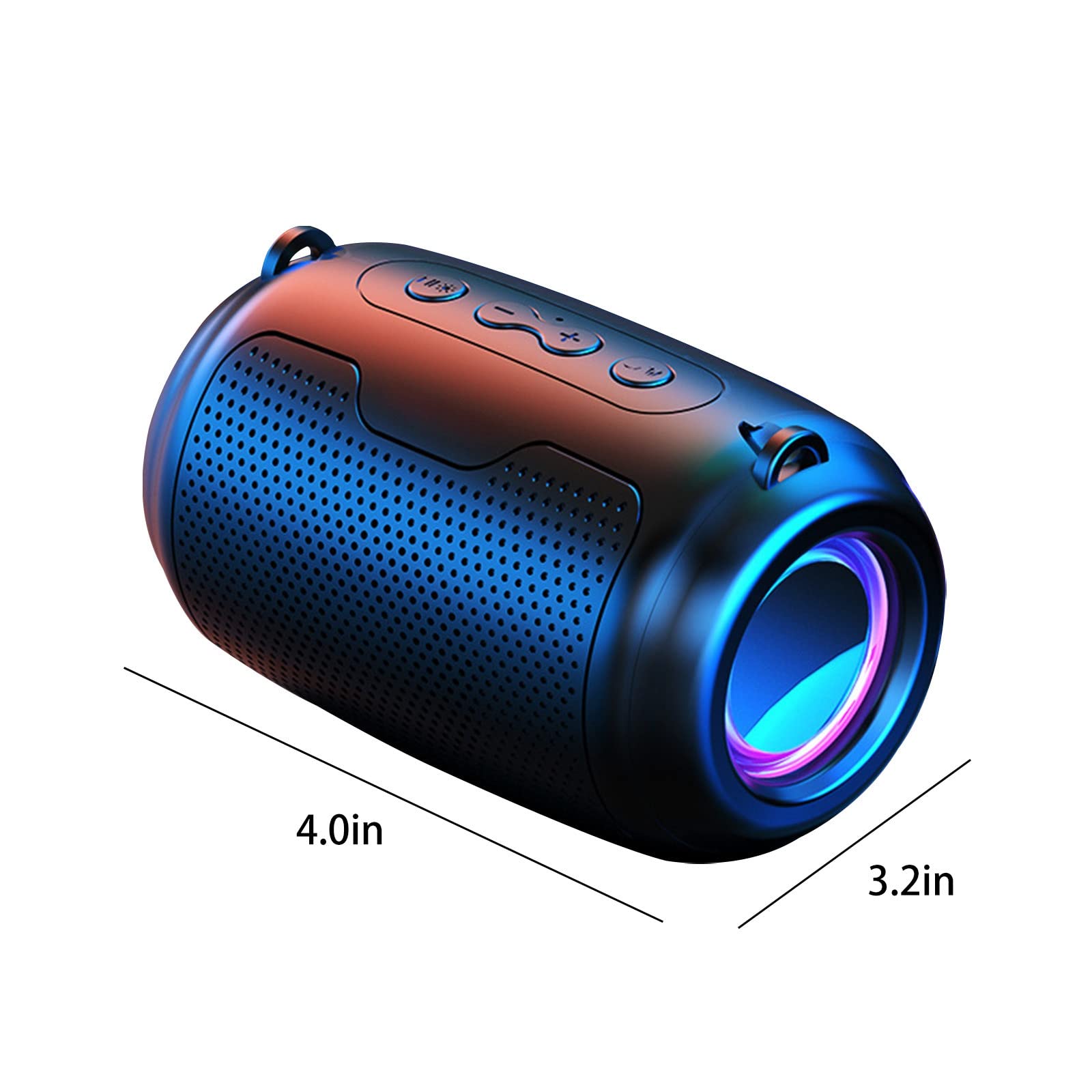 Bluetooth Speakers Colorful Streamer Portable Subwoofer Speakers Bluetooth Wireless with Wired Mode Fm Radio HiFi Sound Quality Mp3 Play Long Standby Wireless Speaker Outdoor Speaker Cool Gadgets