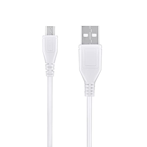 Digipartspower 3.3ft White Micro USB Data Sync Cable Cord Lead for Harman Kardon Esquire Portable Wireless Speaker Conferencing System HKESQUIREBLKAM Harman/Kardon